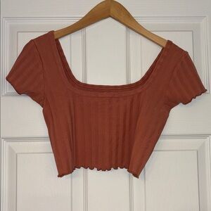 NWT Offline by Aerie OG Groove Crop Top in Tea Rose, size Small